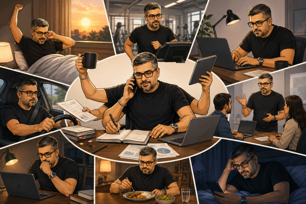 CXO who is multitasking but does not feel effective