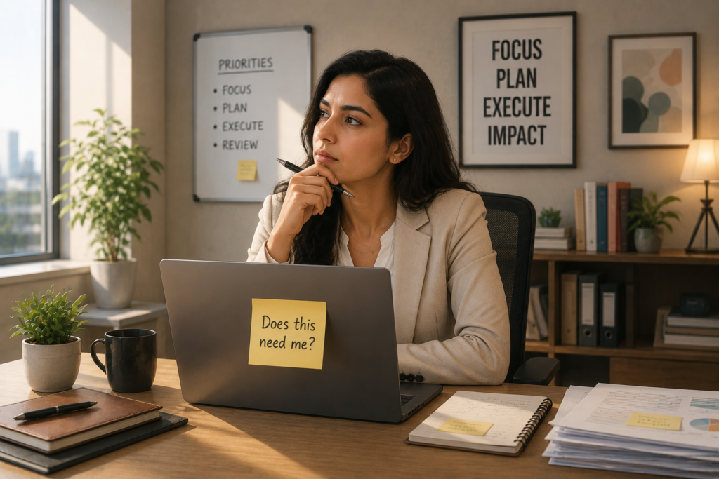 Prioritising your tasks, sorting them before you start makes a successful leader
