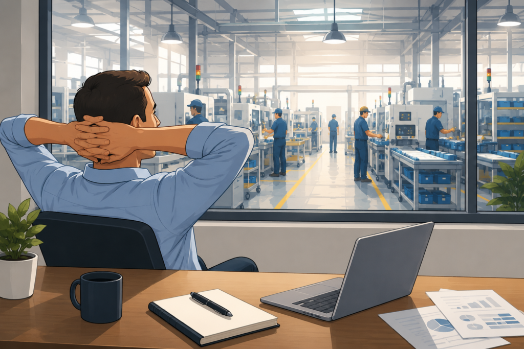 How organisational effectiveness increased in the manufacturing company