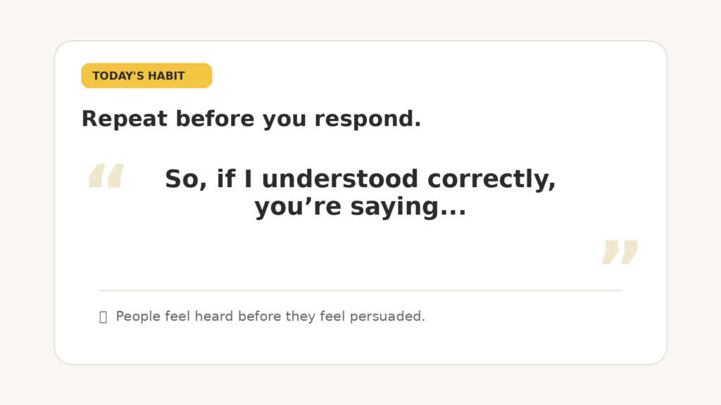 active listening is a simple habit that can improve conversations