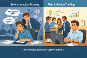 Induction does not just onboard people. It stabilizes performance.