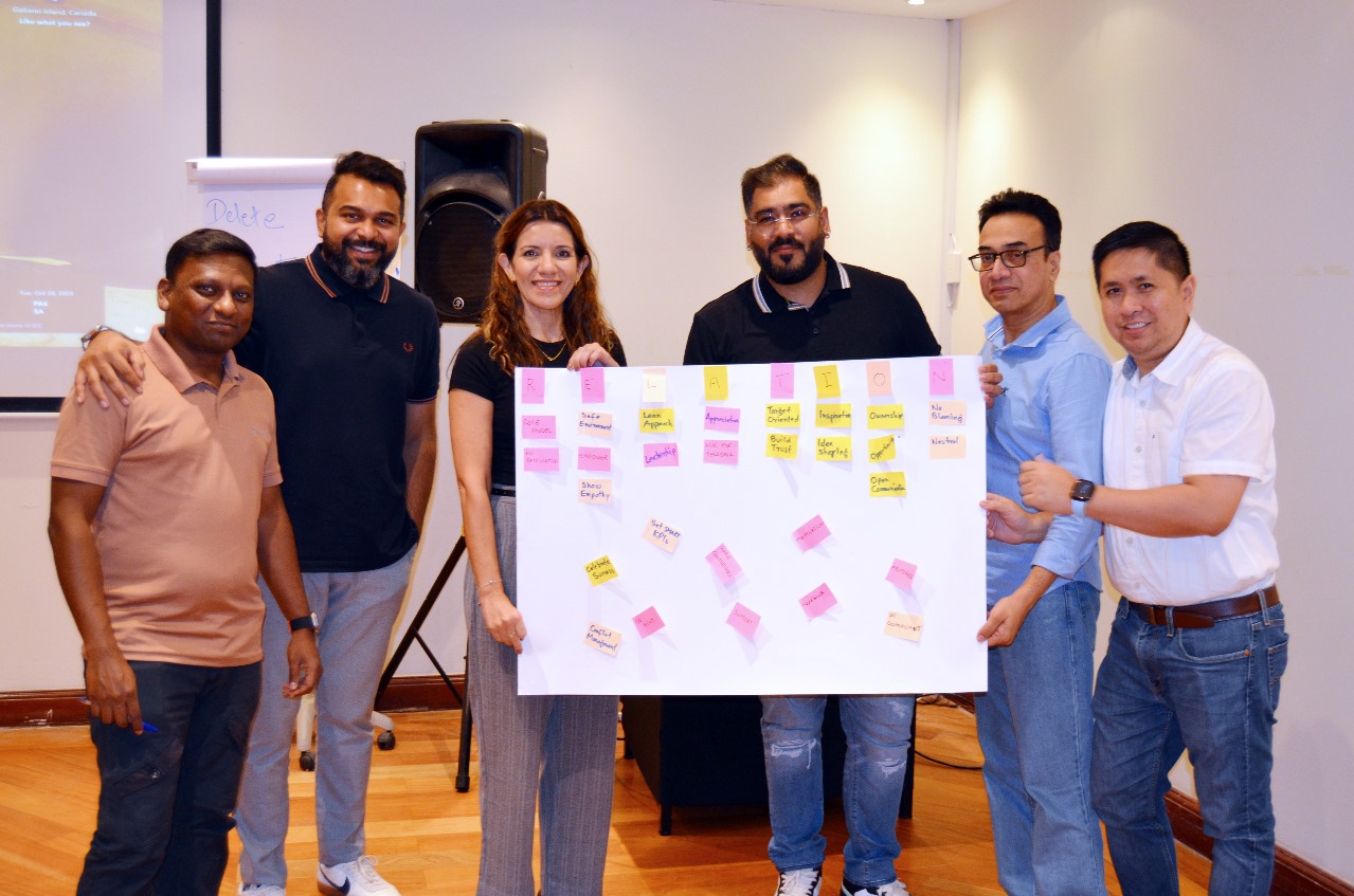 Kaefer Leadership Team presenting