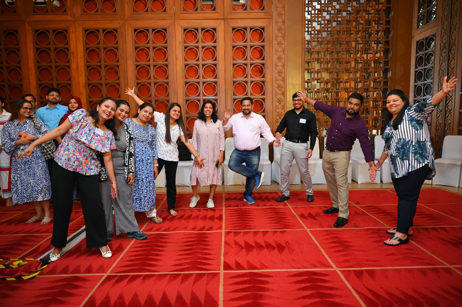 Participants having fun during a Team Building Training