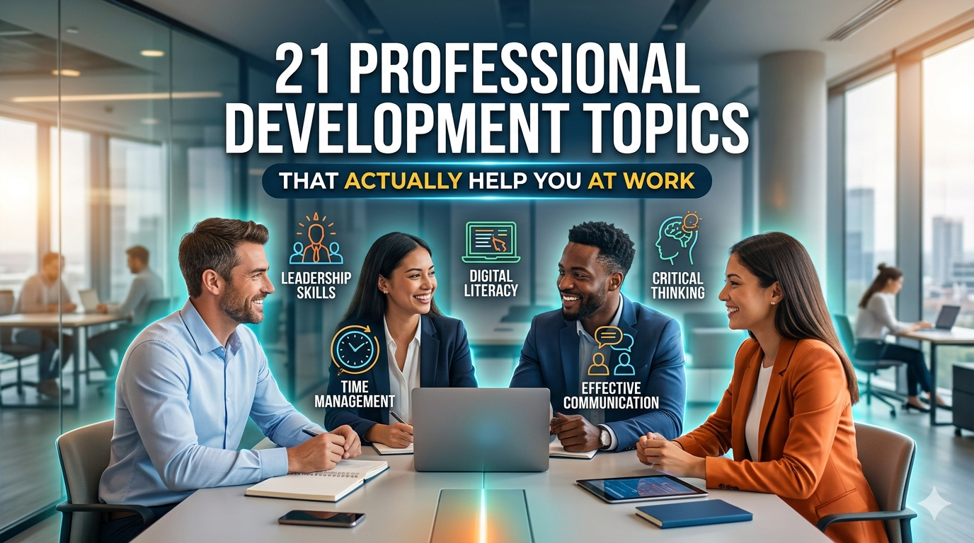 21 Professional Development Topics That Actually Help You at Work and help you grow