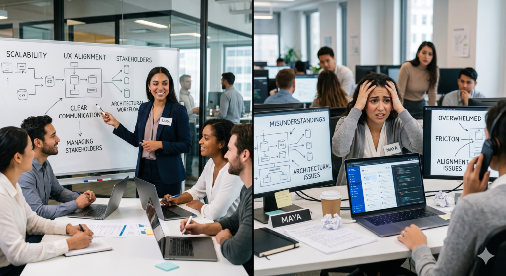 this picture shows how soft skills make a difference in the workplace