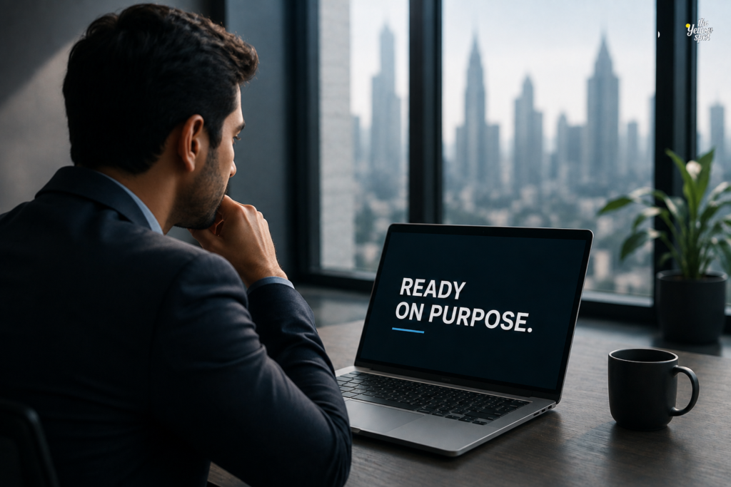 Ready on Purpose
The image represents intentional preparation, strategic thinking, and being ready rather than reactive.
